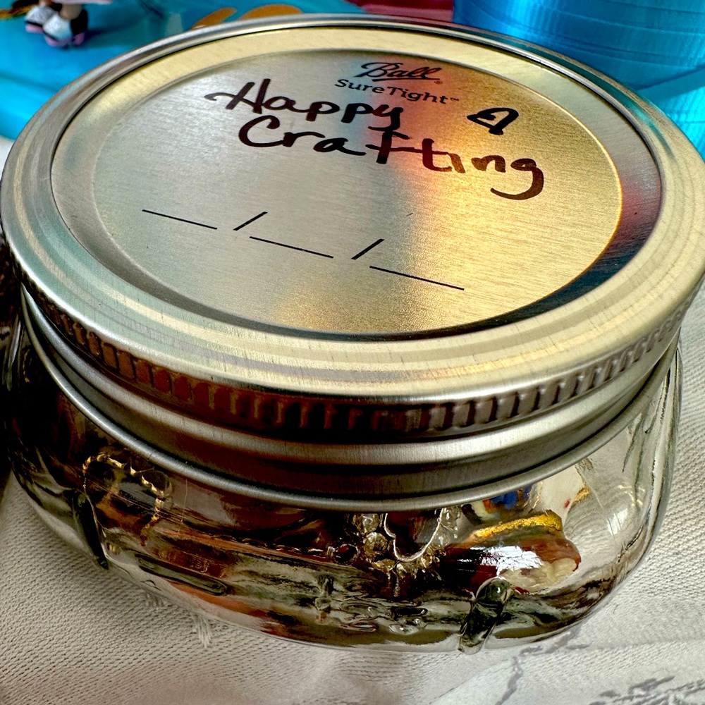 Crafting ball jewelry jar